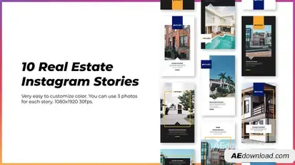 Real Estate Instagram Story 2 Product Promo template preview