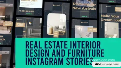 Real Estate Interior Design and Furniture Instagram Story and Reel Product Promo template preview