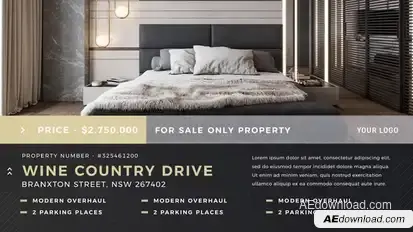 Real Estate Minimal - Single Property Product Promo template preview