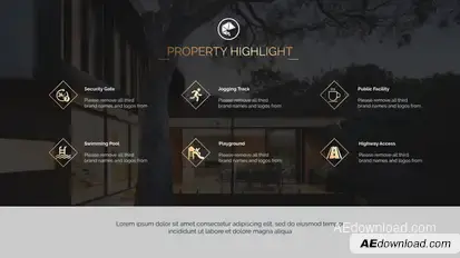 Real Estate Presentation Slideshow Video Displays template preview