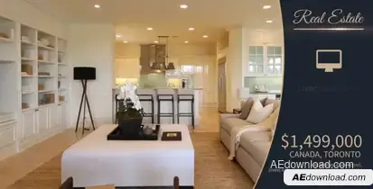 Real Estate Promo Video Displays template preview