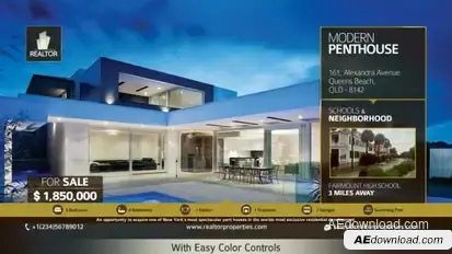 Real Estate Showcase Video Displays template preview