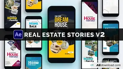 Real Estate Stories V2 - Ads Promo Openers template preview