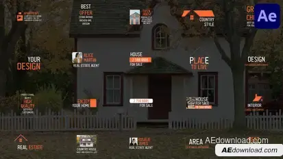Real Estate Titles for After Effects Titles template preview