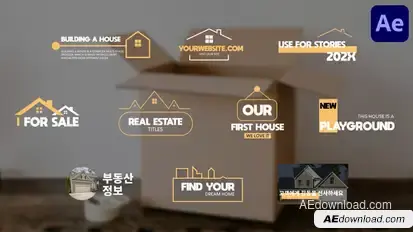 Real Estate Titles for After Effects Titles template preview