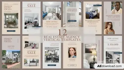 Real Estate Vertical Video Templates Pack Product Promo template preview