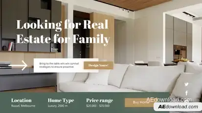 Real Estate Video Display After Effect Template Product Promo template preview