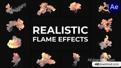 Realistic Flame Effects for After Effects Elements template preview