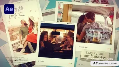 Realistic Photo Slideshow | Memories Slideshow Video Displays template preview