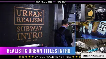Urban Subway Titles | Advertising Intro Openers template preview