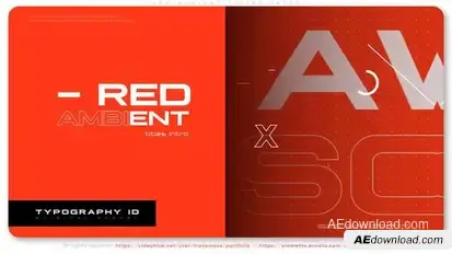 Red Ambient Titles Intro Titles template preview