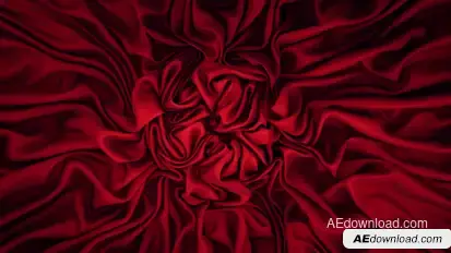 Red Fabric Logo Reveal Logo Stings template preview