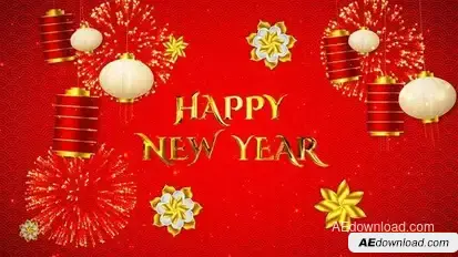 Videohive Red Lantern Chinese New Year Slideshow Video Displays template preview