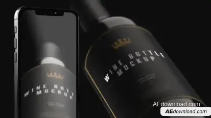 Red Ritual Wine Mockup Product Promo template preview