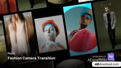 Reels - Fashion Camera Transition After Effects Project Files broadcast-packages template preview