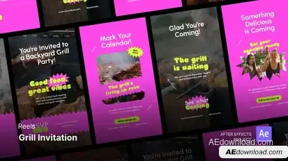 Reels - Grill Invitation Product Promo template preview