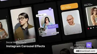 Reels - Instagram Carousel Effect After Effects Project Files Product Promo template preview