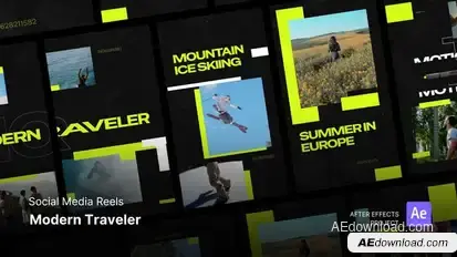 Reels - Modern Traveler Effect After Effects Project Files Openers template preview