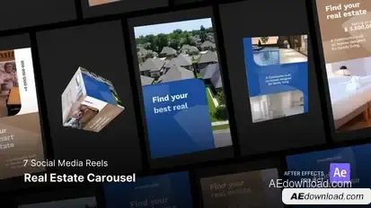 Reels - Real Estate Carousel After Effects Project Files Product Promo template preview