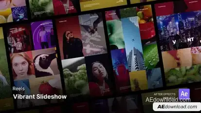 Reels - Vibrant Slideshow After Effects Project Files broadcast-packages template preview