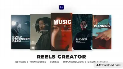Reels Creator | After Effects Elements template preview
