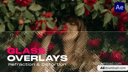Refraction & Distortion Glass Overlays Elements template preview
