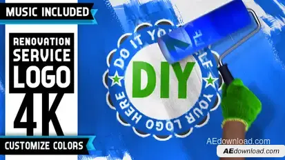 Renovation Painting Logo Logo Stings template preview
