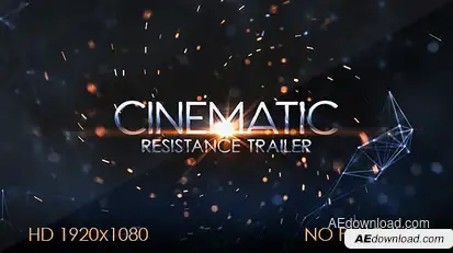 Resistance Cinematic Trailer Openers template preview