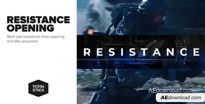 Resistance | Show Opening Title Sequence Openers template preview