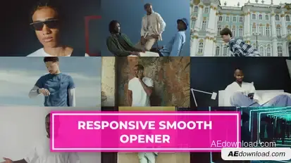 Resizable Smooth Opener Video Displays template preview