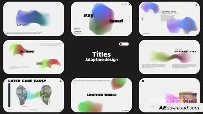 Resizable Titles / AE Titles template preview