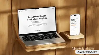 Responsive Device Phone 17 / Tablet Air / Laptop Screen Mockup Template Product Promo template preview