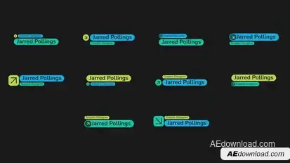 Responsive Lower Third Elements template preview
