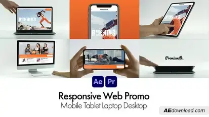 Responsive Web Promo Product Promo template preview