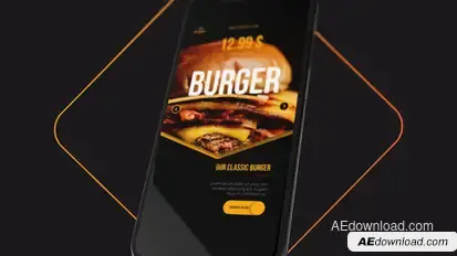 Restaurant Delivery Menu Opener Product Promo template preview