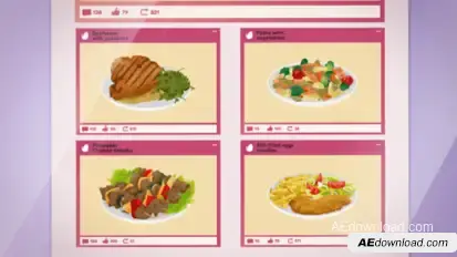 Restaurant Delivery Service Product Promo template preview