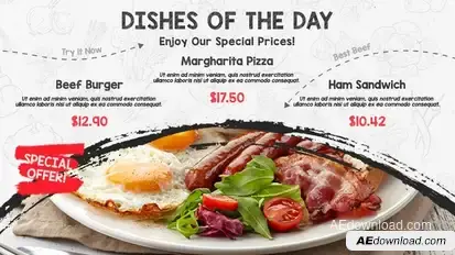Restaurant Food Menu Promo Product Promo template preview