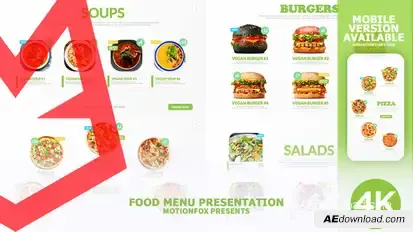 Restaurant Food Menu Promotion - Vegan Product Promo template preview