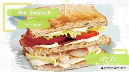 Restaurant Food Slideshow Product Promo template preview