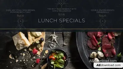 Restaurant Menu Product Promo template preview
