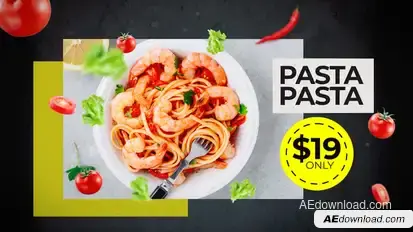 Restaurant Menu Slide Product Promo template preview