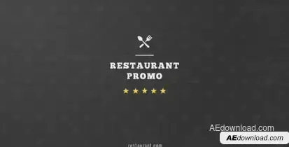 Restaurant Promo Video Displays template preview