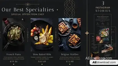 Restaurant Promo II Product Promo template preview