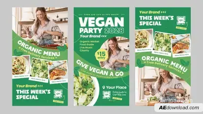 Restaurant Vertical Video Template Product Promo template preview