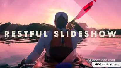 Restful slideshow Video Displays template preview