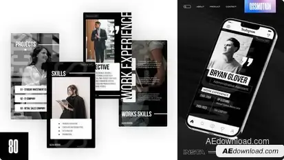 Resume Reels Product Promo template preview