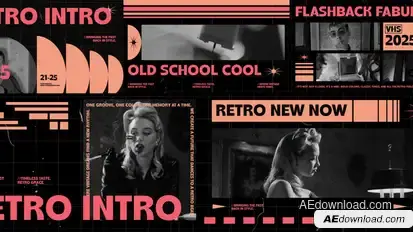 Retro 90s Video Displays template preview