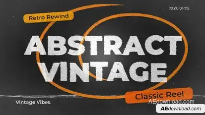 Retro Aesthetic Slides Titles template preview