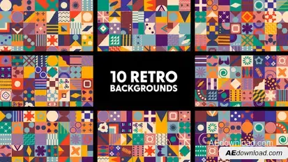 Retro Backgrounds Elements template preview