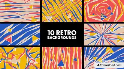 Retro Backgrounds Elements template preview